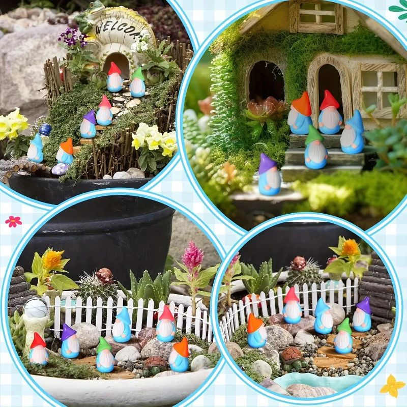 Smart Garden Mini - 10/20/40/100 Pezzi Mini Statue di Gnomi