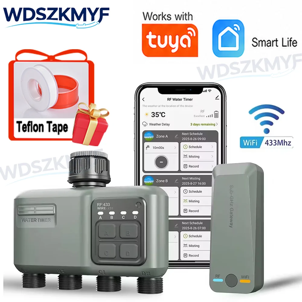 Smart Garden Watering Can - Timer per Irrigazione Smart WiFi RF433