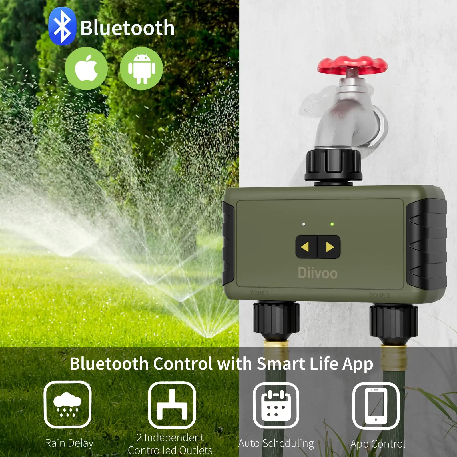 Timer Irrigazione Diivoo Bluet - Smart Garden Watering Can recensione e prezzo